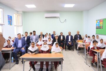 افتتاح مدرسه ۱۵ کلاسه شهید داشته در محله نخل‌ ناخدا بندرعباس