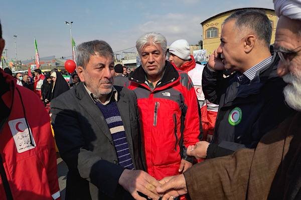 نماینده ولی فقیه در هلال احمر در راهپیمایی ۲۲ بهمن: این حماسه آفرینی نشانه پایبندی آحاد ملت ایران اسلامی به ارزش‌های انقلاب است