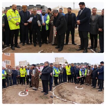 آیین کلنگ زنی و آغاز عملیات اجرایی پایگاه های اورژانس پیش بیمارستانی شهرستان گرمسار