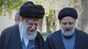 عکس | ‏تصویری دیده نشده از رهبر انقلاب و شهید رئیسی