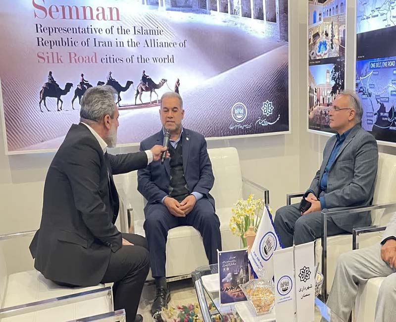 ابتکار مرکز بین المللی جاده ابریشم سمنان در رونمایی تمبر سمنان پایتخت جاده ابریشم ایران