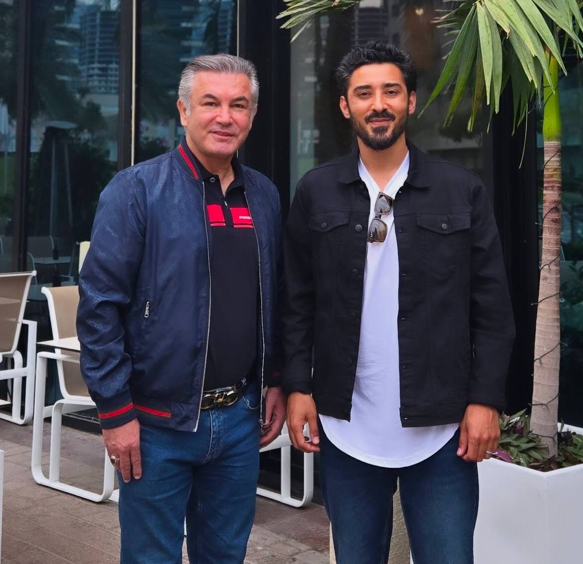 عکس | رضا گوچی در کنار قاتل آمریکا