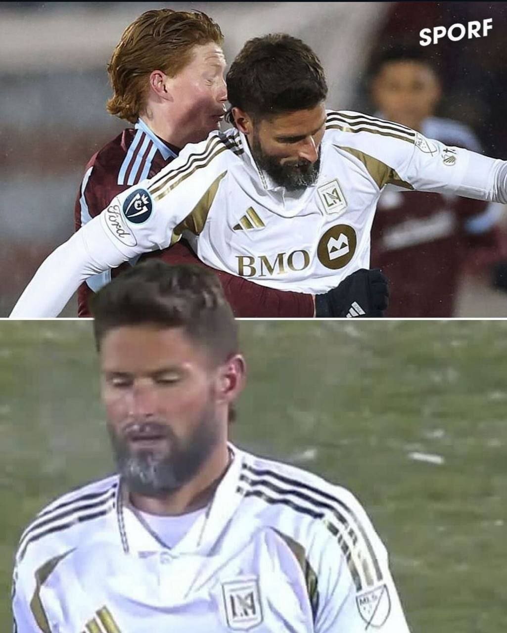 عکس| سرمای عجیب در آمریکا؛ ریشهای اولیویه ژیرو، یخ بست!