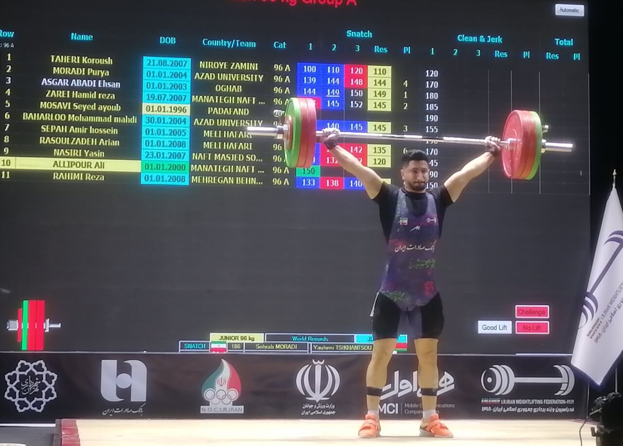 درخشش وزنهبرداران استان آذربایجانغربی در لیگ برتر