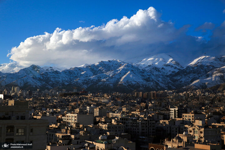 آسمان آبی و بی‌نظیر امروز تهران