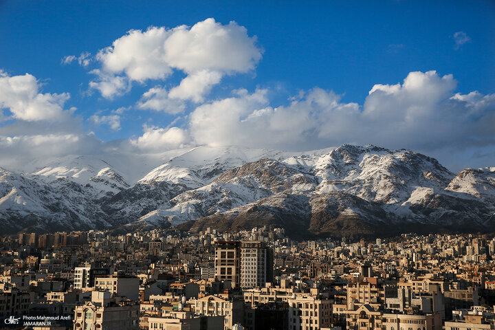 آسمان آبی و بی‌نظیر امروز تهران