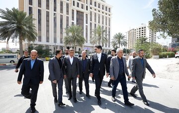 آغاز عملیات اجرایی  ساخت هتل زمستانی کیش با حضور معاون اجرایی رئیس جمهور