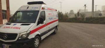 تصادف عجیب خودروی ۲۰۶ با مشتریان نانوایی در کرج
