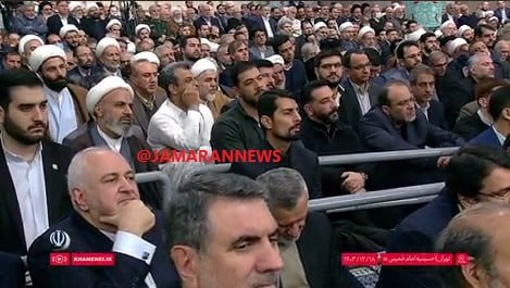 حضور محمدجواد ظریف در دیدار رمضانی مسئولان نظام با رهبر انقلاب + عکس