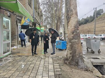 خیابان دوازده برجی خرم‌آباد مرمت و کف سازی شد