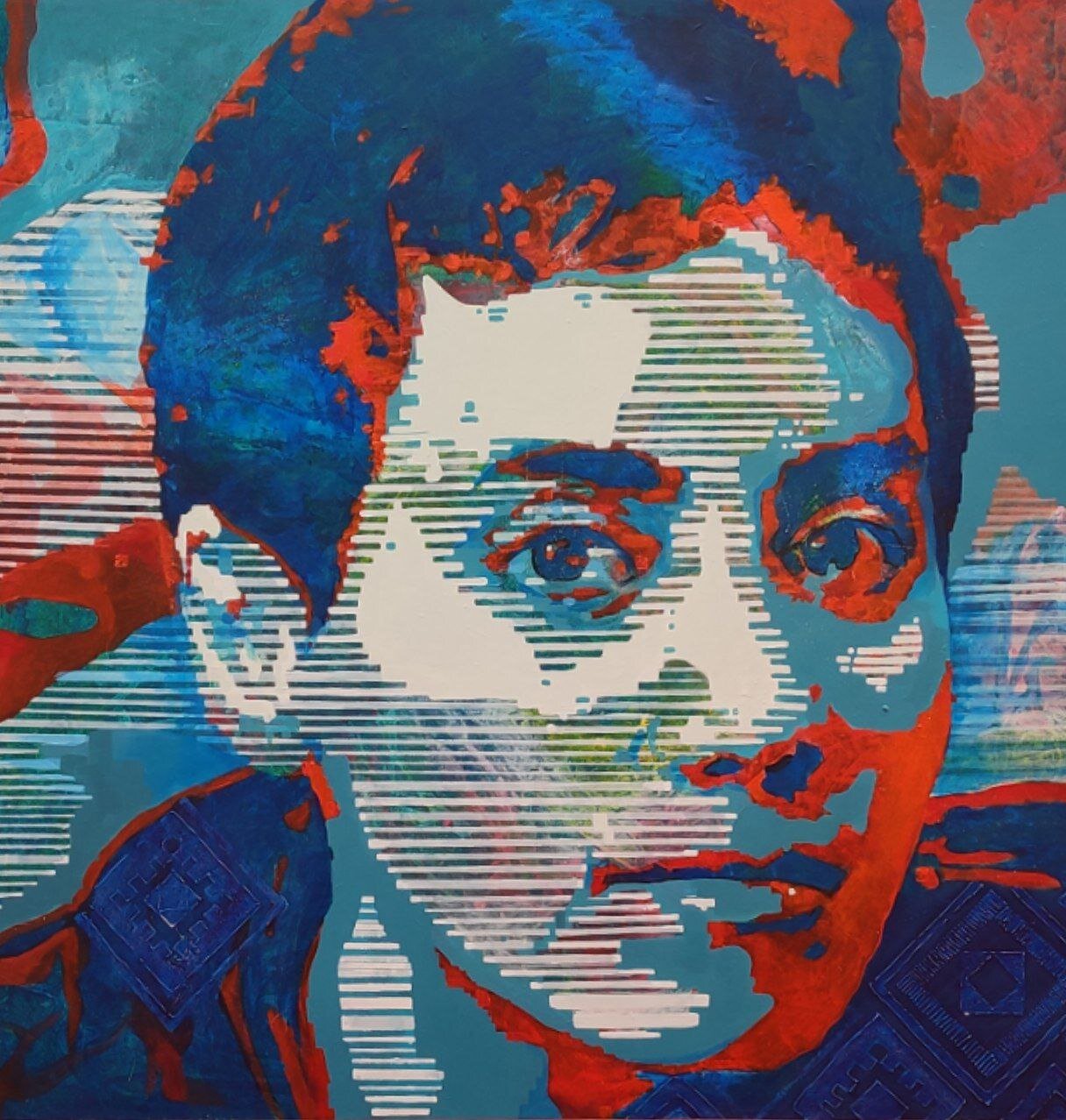 نقاشی «مریم میرزاخانی» در نمایشگاه گروهی «برخیز که می رود زمستان» به نمایش درآمد