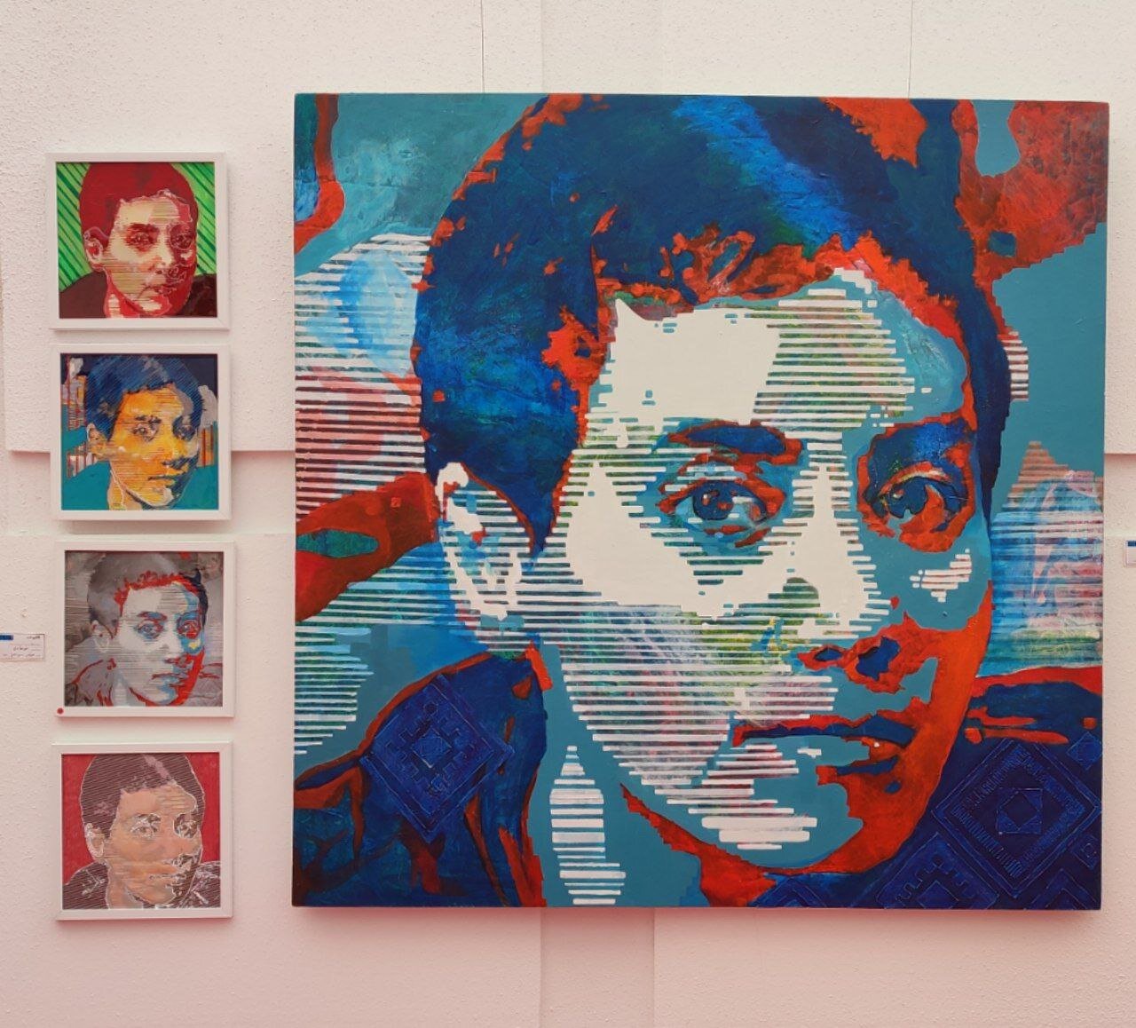 نقاشی «مریم میرزاخانی» در نمایشگاه گروهی «برخیز که می رود زمستان» به نمایش درآمد