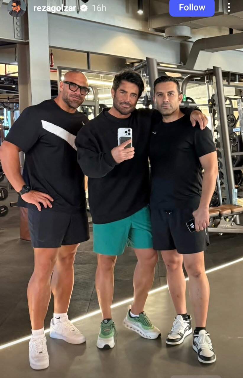 محمدرضا گلزار، همواره در حال ورزش/ عکس