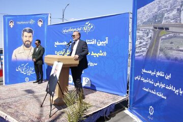 افتتاح تقاطع غیرهمسطح شهید حاج یونس زنگی‌آبادی در شهر کرمان