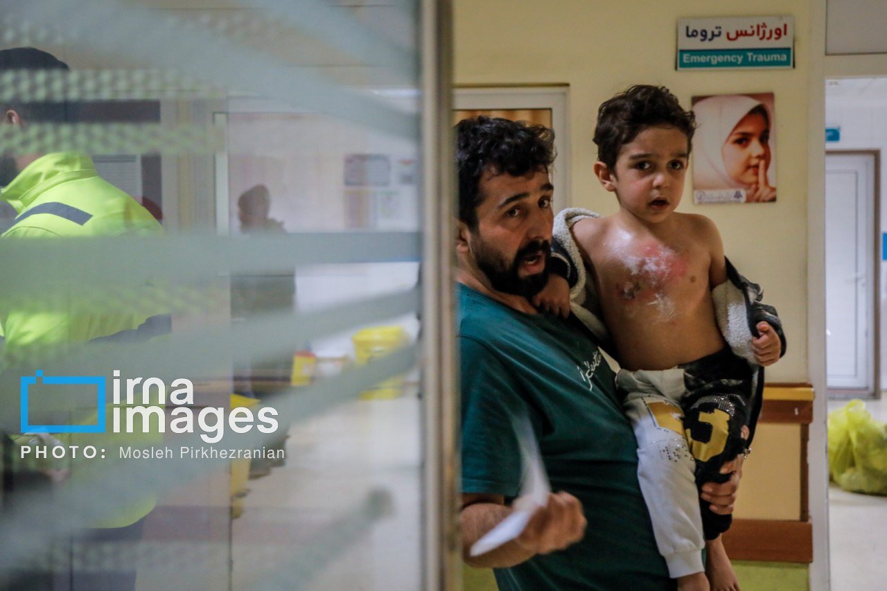تصاویر دلخراش از کودکان آسیبدیده چهارشنبهسوری