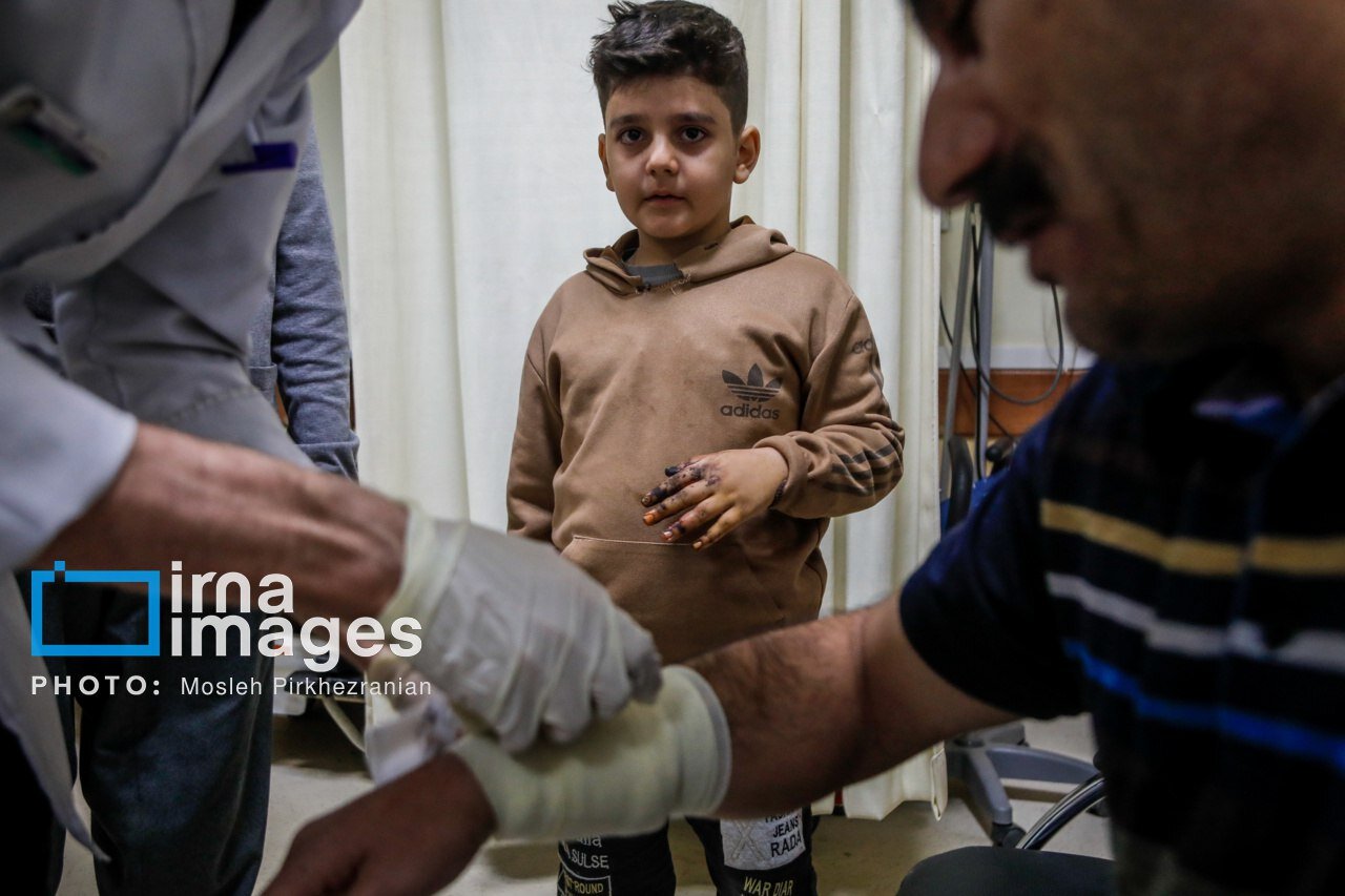 تصاویر دلخراش از کودکان آسیبدیده چهارشنبهسوری