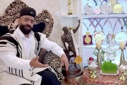 ببینید | استایل جالب هادی چوپان در پیام تبریک نوروز؛ با لباس محلی و ریش زرد!