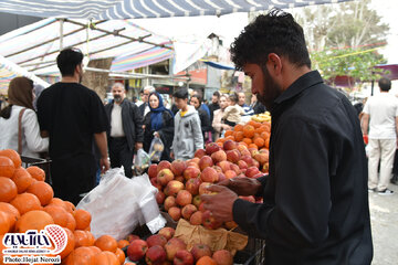 حال و هوای نوروزی بازار ایلام در واپسین روز سال