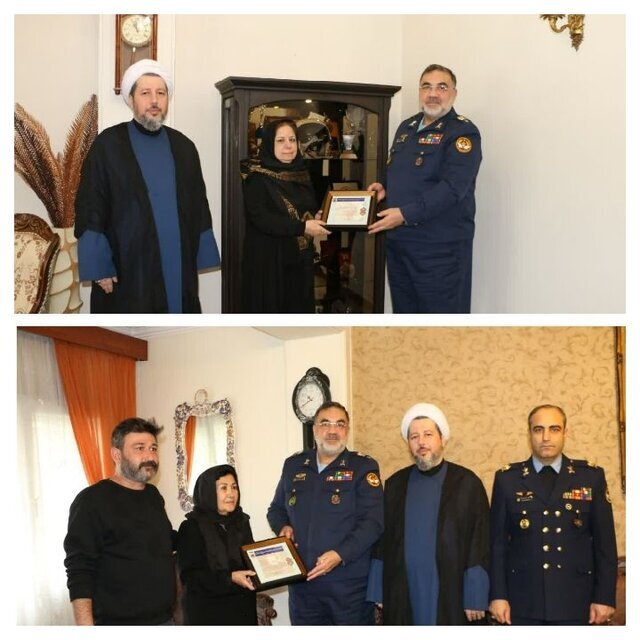 تصاویری از فرمانده نیروی هوایی ارتش در خانه شهید خلعتبری