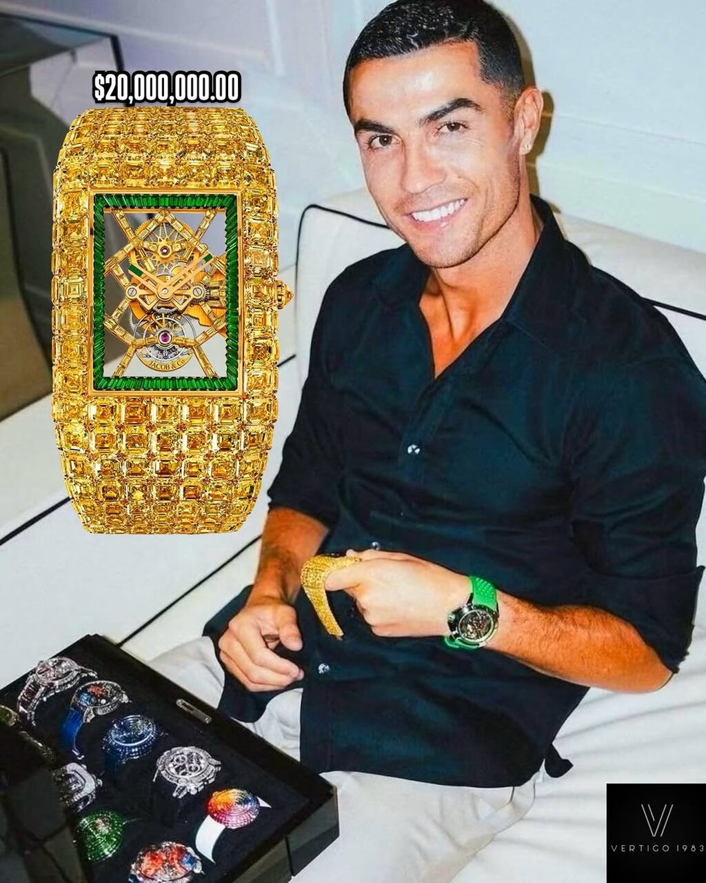 عکس | ساعت ۲۰ میلیون دلاری و خاص کریستیانو رونالدو