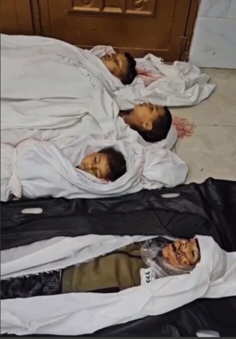 تصاویر دلخراش از شهادت کودکان فلسطینی