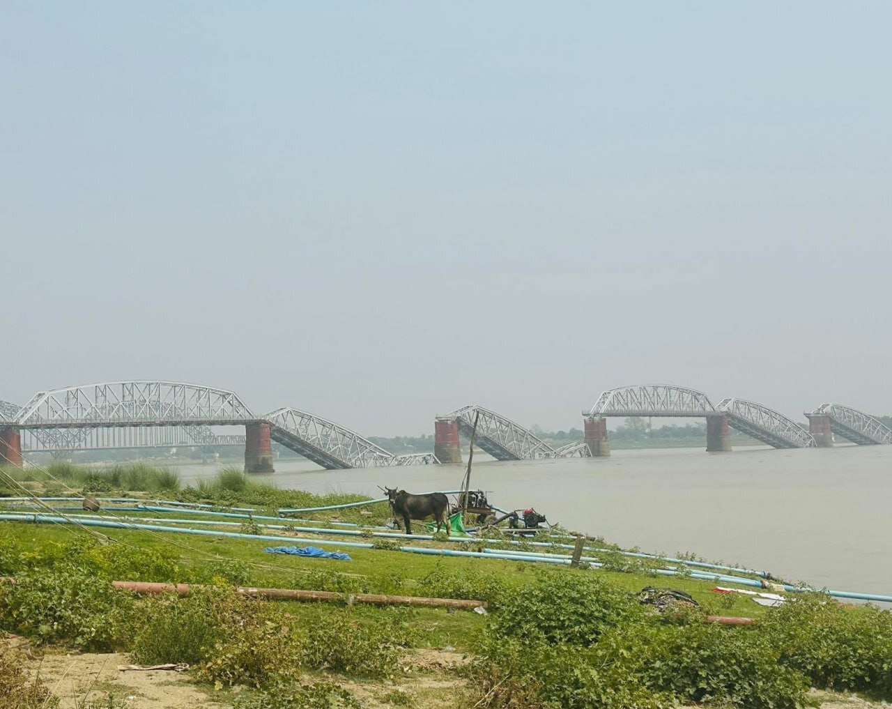 ببینید | ویرانی پلها در زمین لرزه امروز میانمار