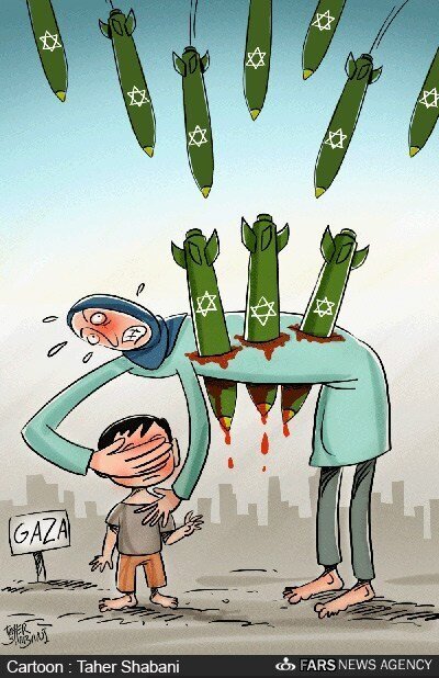 کاریکاتورهایی در تقبیح یک جنایت بشری