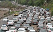 ترافیک سنگین در محور تهران شمال