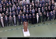ببینید | صف اولی‌ها در حاشیه مراسم نماز عید فطر چه گفتند؟