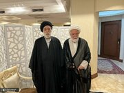 عکسی از سیدهادی خامنه ای در منزل مهدی کروبی بعد از رفع حصر