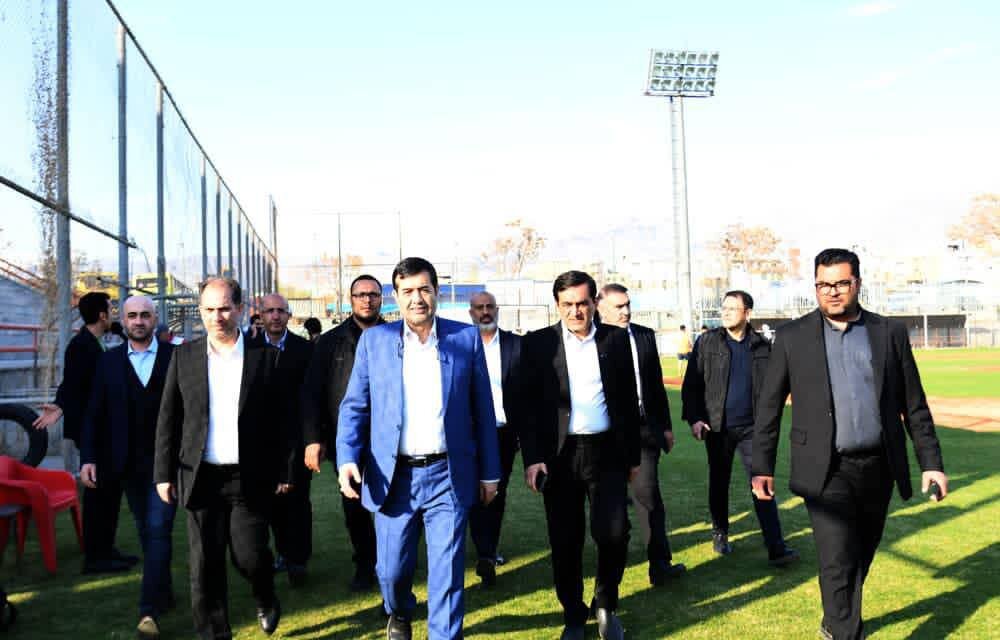 گزارش تصویری از بازدید دکتر دنیامالی وزیر ورزش و جوانان از اردوی تیم ملی بیسبال در استان البرز