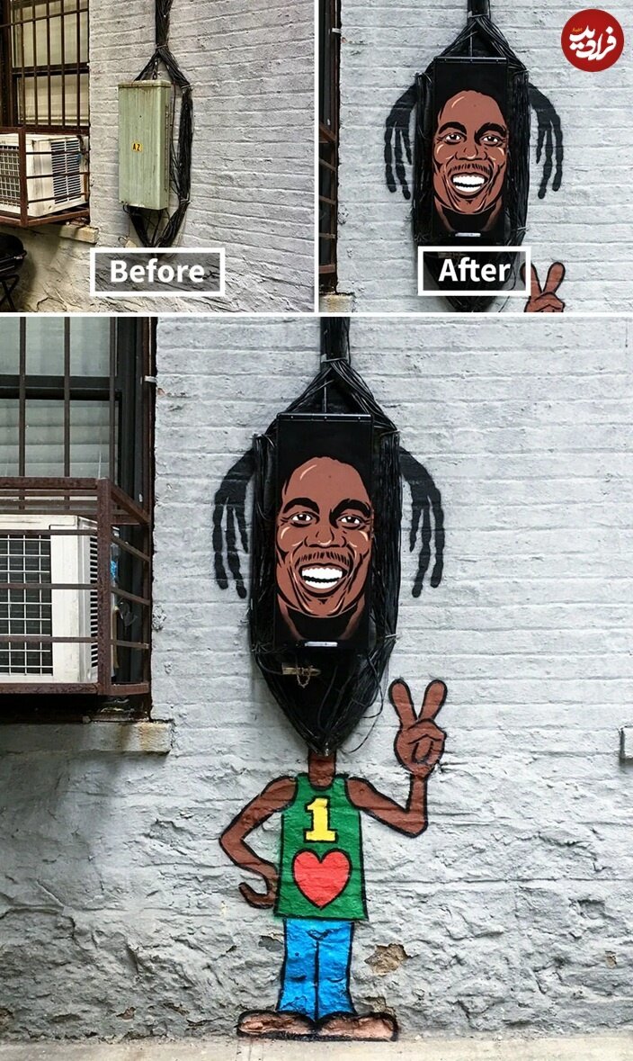 آثاری از هنرمند نیویورکی که تماشاگر را به لبخند وا میدارد/ عکس