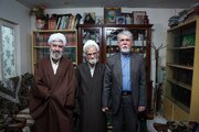 دیدار نوروزی وزیر فرهنگ و ارشاد اسلامی با حجت‌الاسلام حجتی کرمانی/ «قلبا کسی را به اندازه رهبری دوست ندارم!»