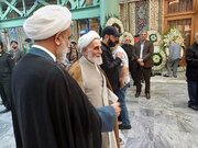 عکس جدید از ناطق نوری در یک مراسم/ دستیار و رئیس دفتر رهبری هم آمده بودند/ فتاح شکار دوربین عکاسان شد