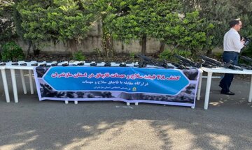 عملیات ضربتی پلیس مازندران/توقیف محموله سنگین سلاح قاچاق در سوادکوه شمالی