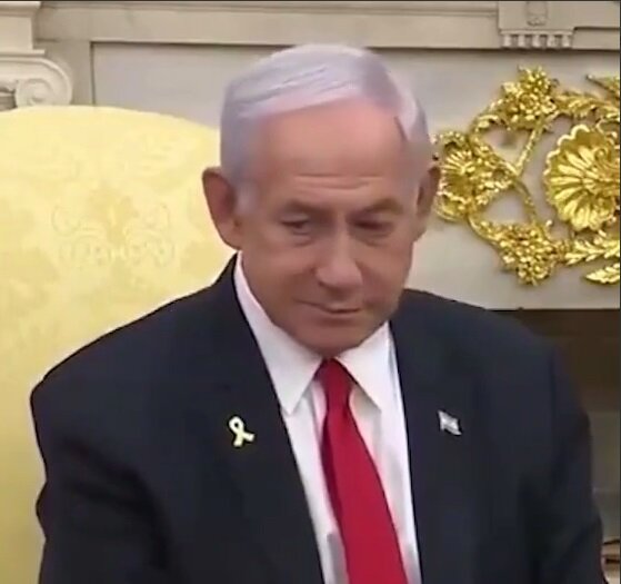 چهره درهم نتانیاهو پس از شنیدن خبر مذاکرات ایران و آمریکا/عکس