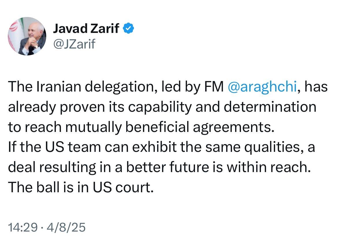 ظریف: توپ در زمین آمریکاست/ هیئت ایرانی توانایی خود را برای رسیدن به توافق سودمند ثابت کرده