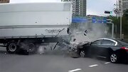 ببینید | مردم زنده‌زنده سوختند؛ لحظات وحشتناک یک تصادف در برزیل