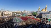 ببینید | مراسم خاص جشن فارغ‌التحصیلی در عراق با حضور در جوار حرم حضرت عباس