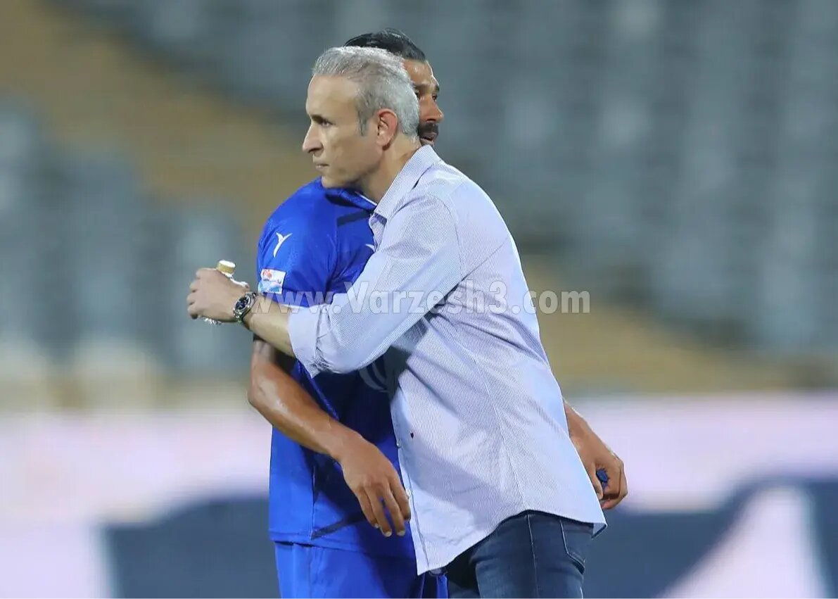 عکس | دلداری گلمحمدی به رامین رضاییان