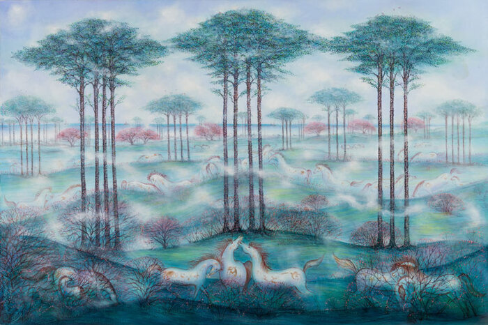 حسین محجوبی نقاش بهارِ ابدی