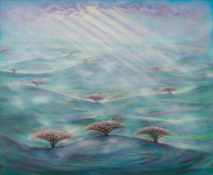 حسین محجوبی نقاش بهارِ ابدی