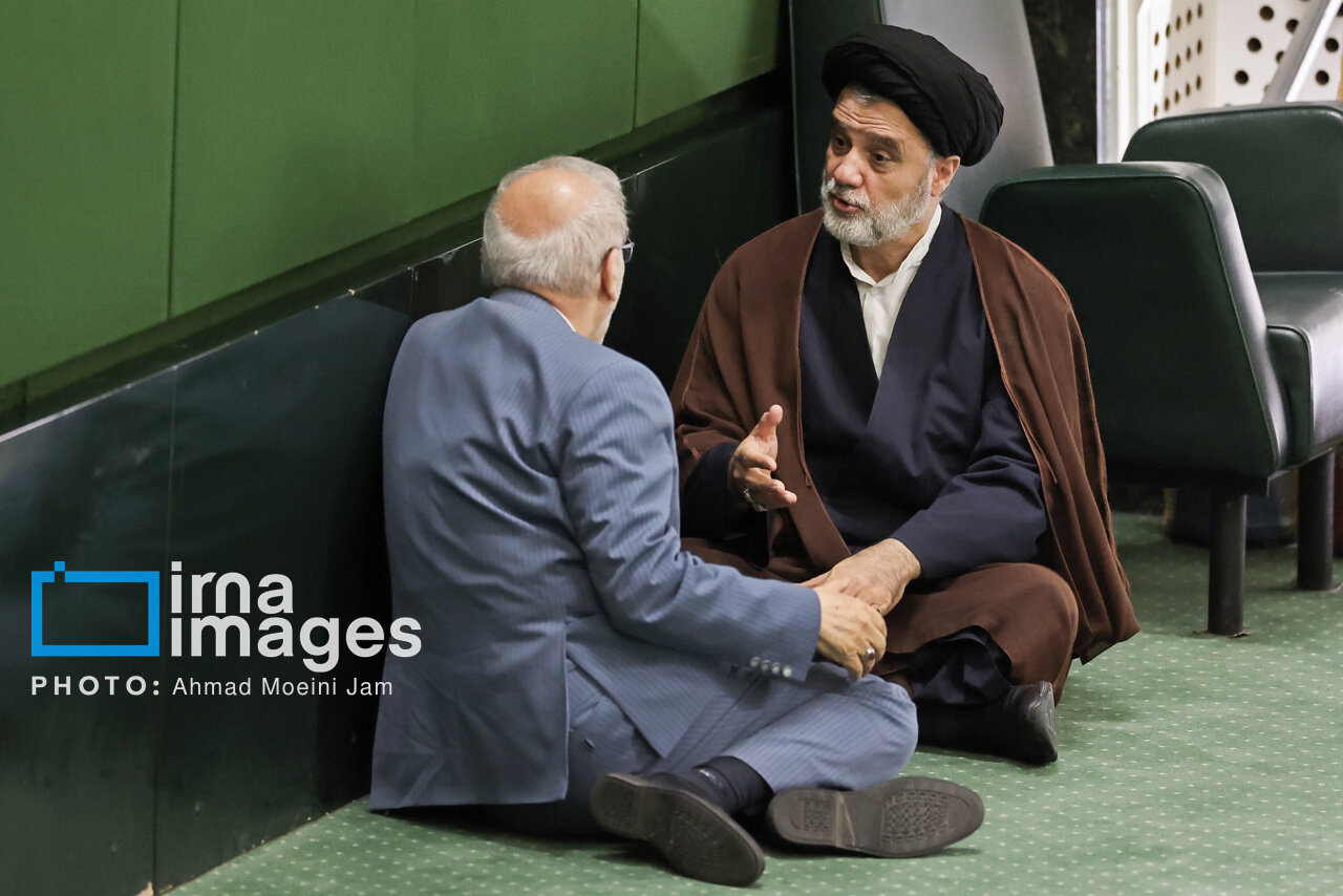 تصاویری از ژست های خاص نبویان در جلسه امروز مجلس