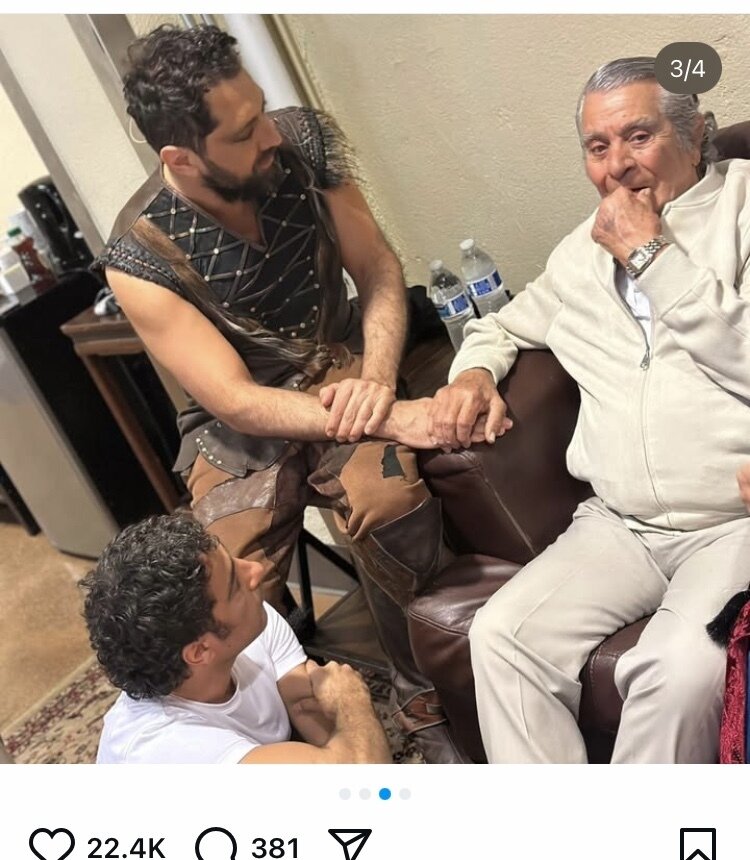 دل نوشته بهرام رادان بعد از دیدار بهروز وثوقی در آمریکا