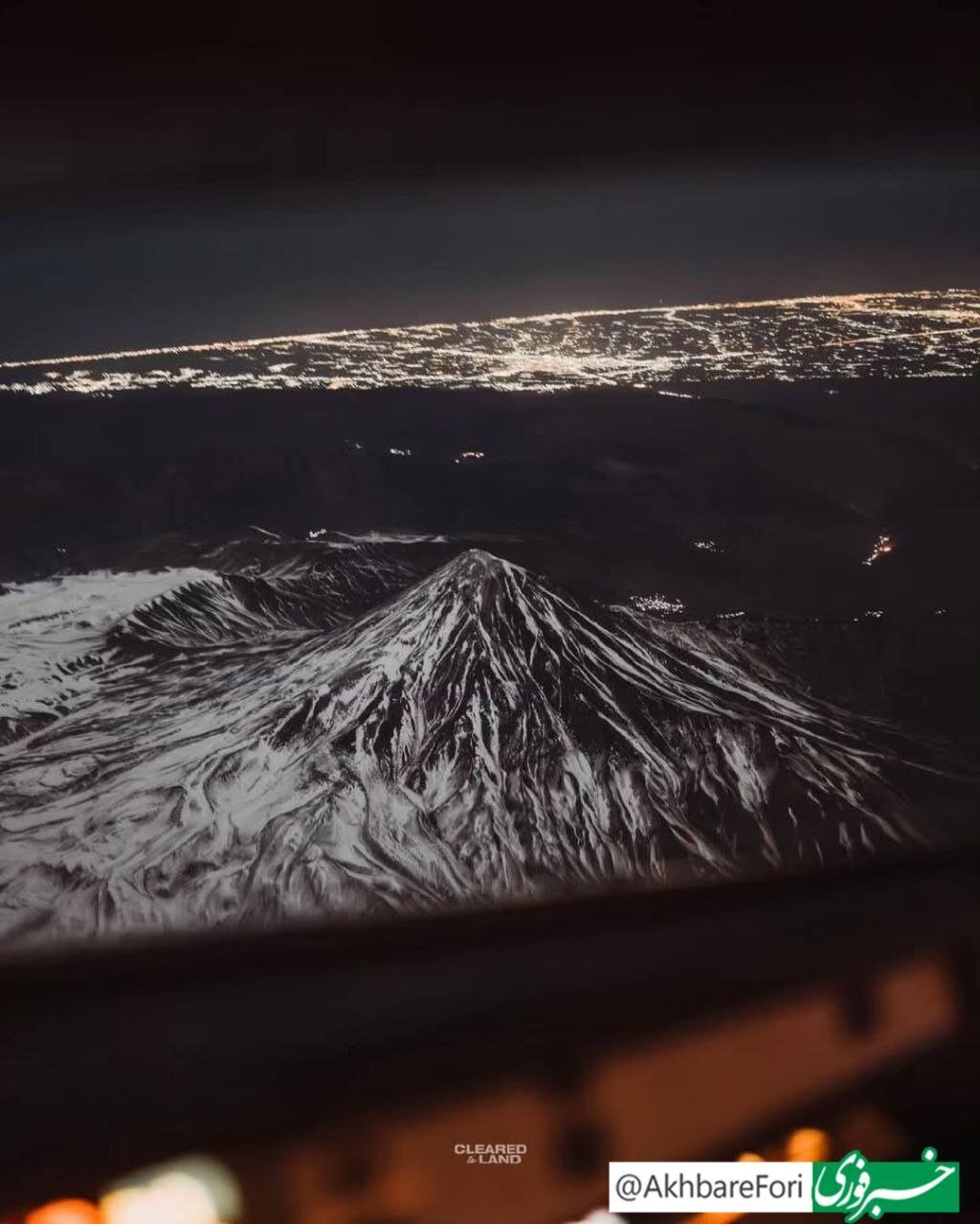 عکس | تصویر دماوند از کابین هواپیما خلبان خارجی