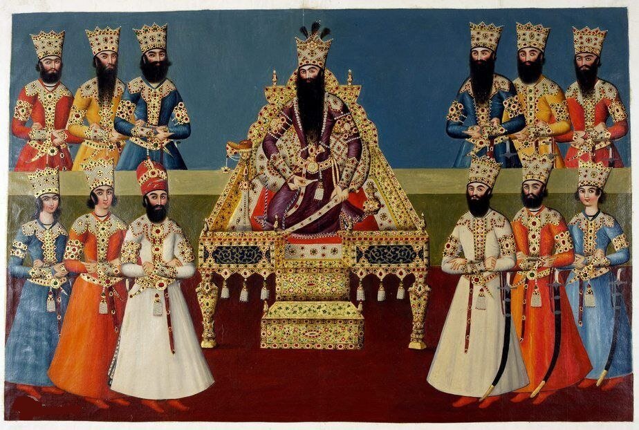 حراج تابلوی فتحعلیشاه و خاندانش در لندن + عکس