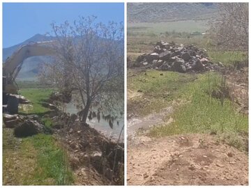 رودخانه کاکارضا از تصرف افراد سودجو آزادسازی می‌شود
