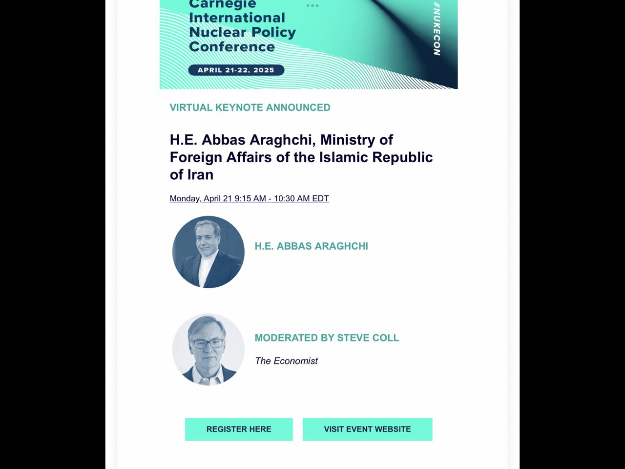 سخنرانی عراقچی در یک کنفرانس هستهای مهم/ حضور مجازی در جلسه واشنگتن