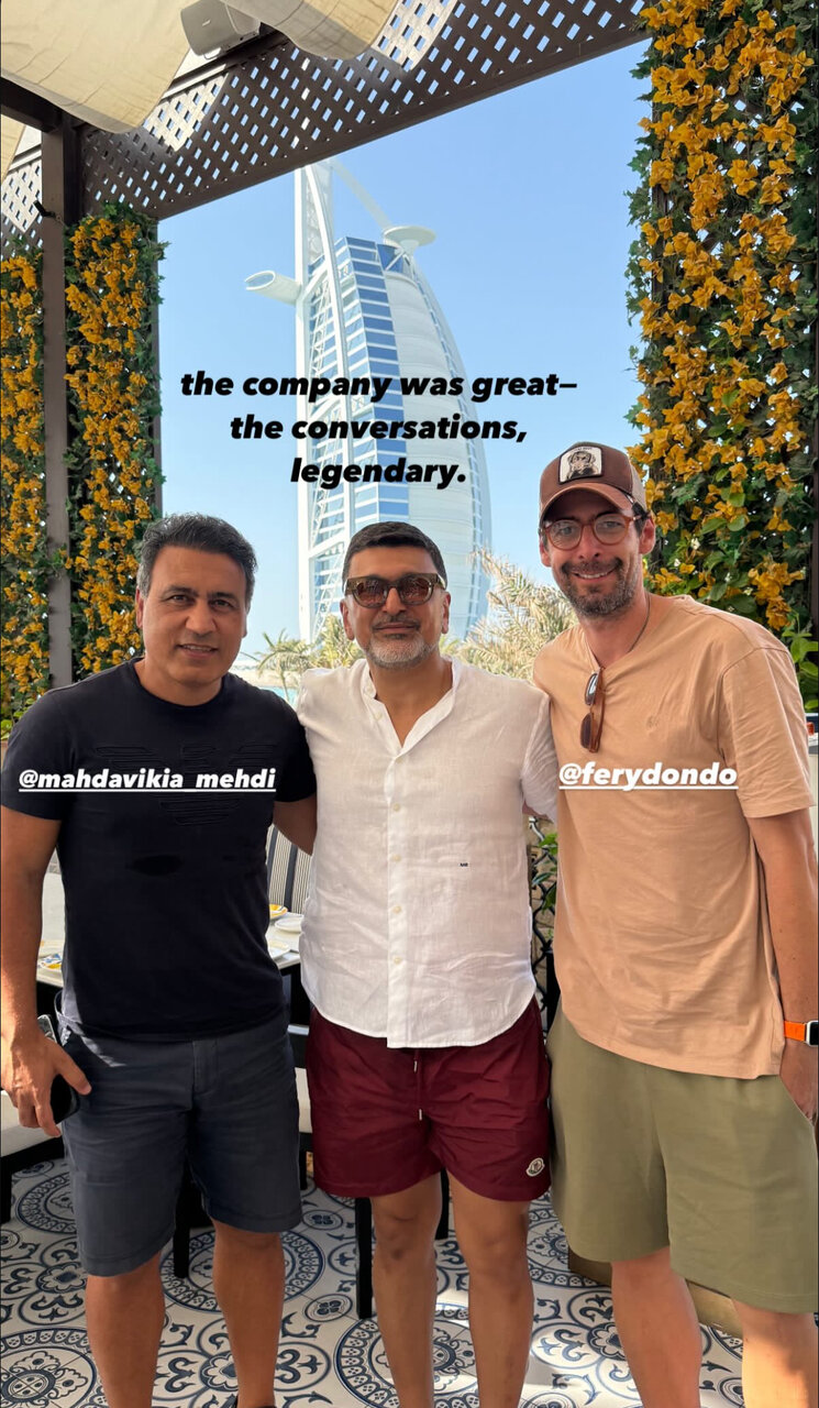 عکس | ملاقات جذاب مهدی مهدویکیا در امارات