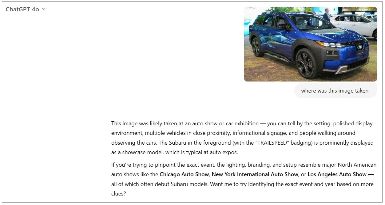 ChatGPT حالا میتواند موقعیت مکانی عکسها را با دقتی شگفتانگیز شناسایی کند